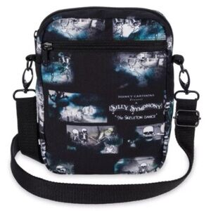 Disney Silly Symphony Skeleton Dance Canvas Crossbody Bag Purse